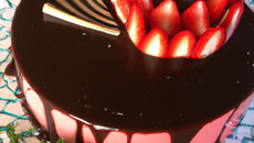 Entremet chocolat - fraise