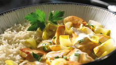 Ragoût de blancs de poulet aux chicons