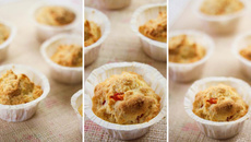 Cupcakes gruyère-tomate