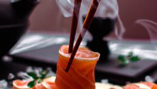 Sushi au saumon fumé de Norvège