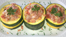 Courgettes farcies aux 3 viandes