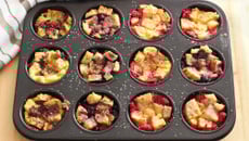 Trio de mini-pains perdus au four