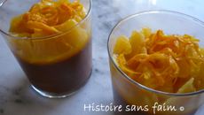 Verrine chocolat-orange rapide