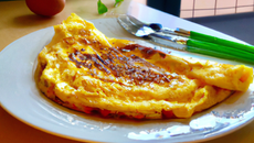 Omelette au gruyère