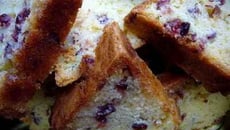 Cake nougat et cranberries