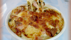 Minis gratins au Moulis et cervelas