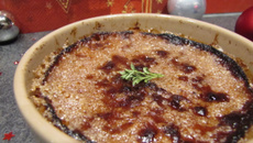 Crème brûlée au foie gras et pain d'épices