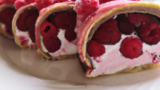 Bûche aux framboises