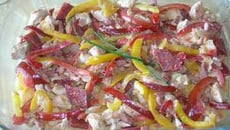 Poulet aux 3 poivrons couleurs