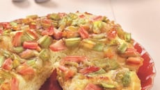 Tarte à la rhubarbe pour petits et grands