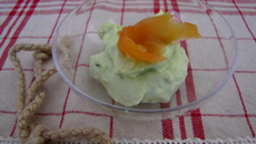 Verrine de crème d'avocat