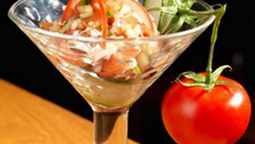 Tartare de tomate de Marmande au magret de canard du Sud-Ouest fumé