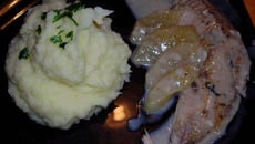 Faisan aux pommes et sa purée saveur céleri