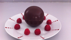 Sphère chocolat crème mascarpone