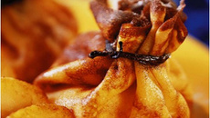 Aumônière de pomme flambée au rhum Negrita