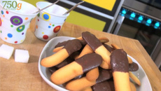 Langues de chat au chocolat