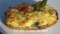 Porc aux asperges et fromage