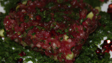 Tartare de grenadier aux herbes
