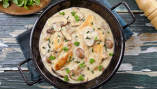 Escalopes de poulet à la crème au Companion