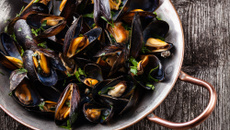 Moules marinières au gingembre