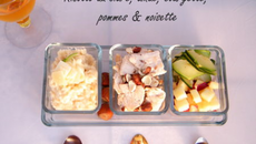 Risotto au cidre, dinde, courgette & pommes