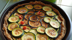 Tarte aux courgettes et soja