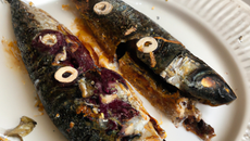 Sardines grillées à la moutarde Amora