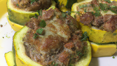Courgettes farcies à la viandes hachées
