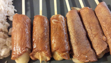 Brochettes de Bœuf et de porc au fromage