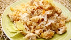 Risotto au poulet rapide