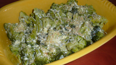 Gratin de brocolis au sésame
