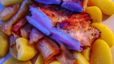 Carré de porc façon Andalouse et pommes de terres mijotées