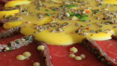 Carpaccio de bœuf à la moutarde