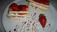 Mille-feuilles aux fraises rapide