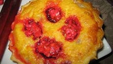 Tartelettes à la rhubarbe aux pralines roses