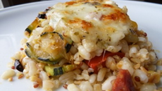 Gratin de céréales aux lègumes