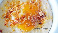 Crème au fonio semi-complet, sans gluten et vegan