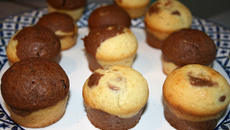 Muffins chocolat-vanille classiques