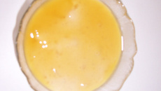 Panna cotta vanillée de poire sur un lit de spéculoos