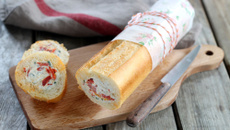 Baguette farcie à la Fourme d'Ambert