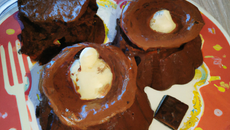 Moelleux au chocolat et a la crème de marron