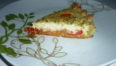 Tarte aux bons légumes d'été à déguster chaude ou froide