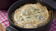 Hachis parmentier aux champignons des bois, courge butternut et Bresse Bleu