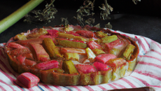 Tarte à la rhubarbe savoureuse