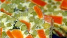 Terrine de carottes et petits pois