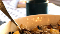 Crumble de poires/pommes/coco
