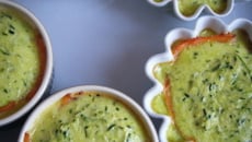 Timbales de courgette au saumon
