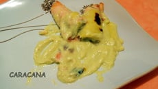 Blancs de poireaux au saumon et béchamel