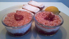 Verrine rose pour la Saint Valentin