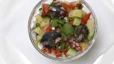 Salade indienne aux escargots